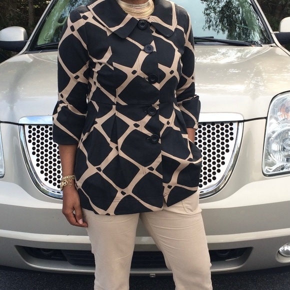 Brown and tan business jacket - Picture 3 of 5